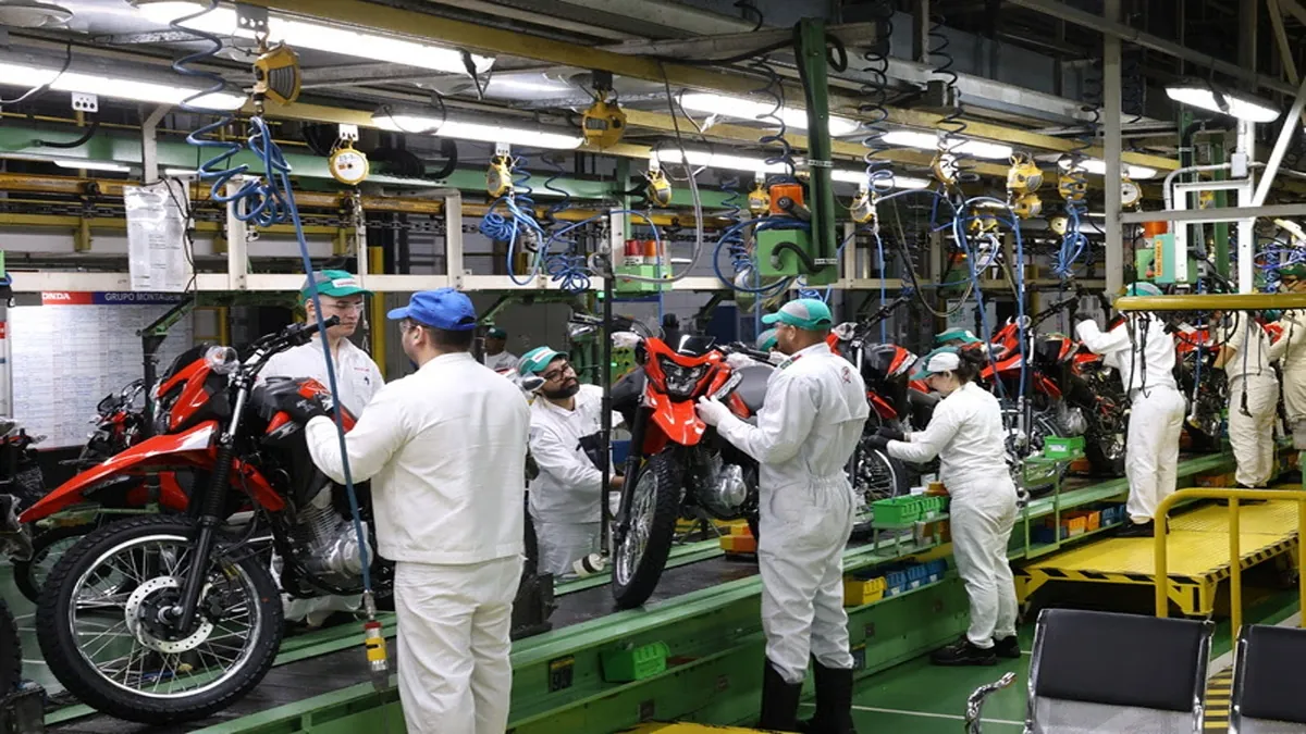 A produção de motos no Brasil alcança segundo melhor trimestre da história