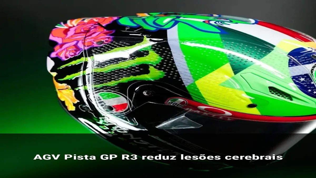 AGV Pista GP R3 reduz lesões cerebrais