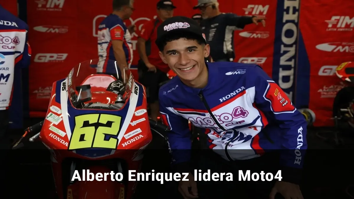 Alberto Enriquez lidera Moto4