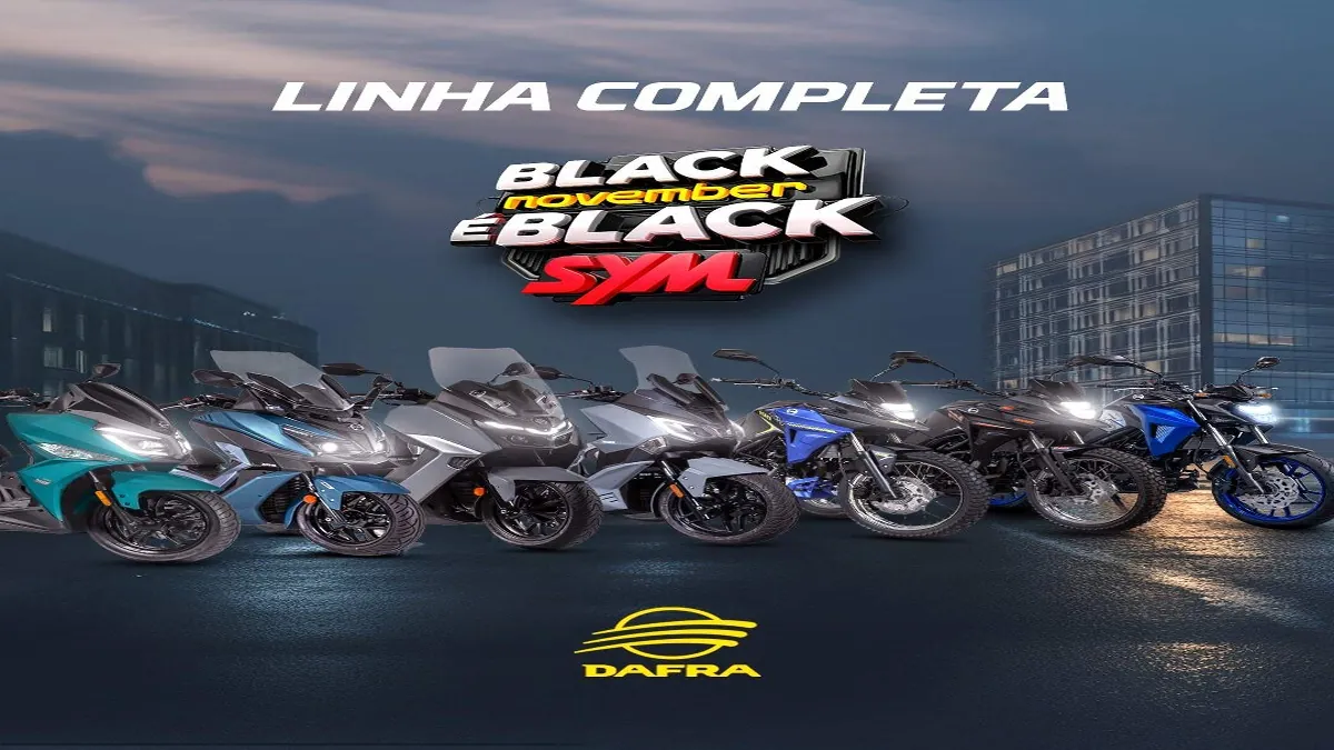 Aproveite o Black November SYM para adquirir sua moto nova!