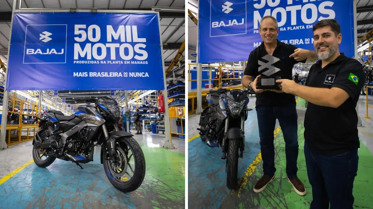 Bajaj produz 50 mil motos em Manaus e avança na expansão no Brasil