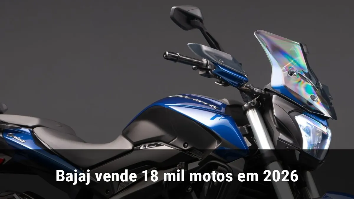 Bajaj vende 18 mil motos em 2026