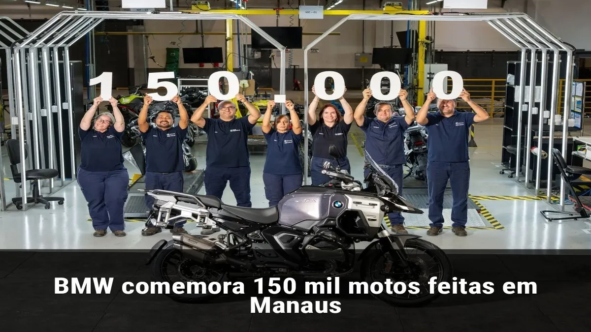 BMW comemora 150 mil motos feitas em Manaus