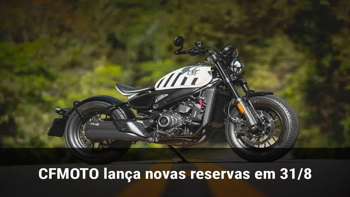 CFMOTO lança novas reservas em 31/8