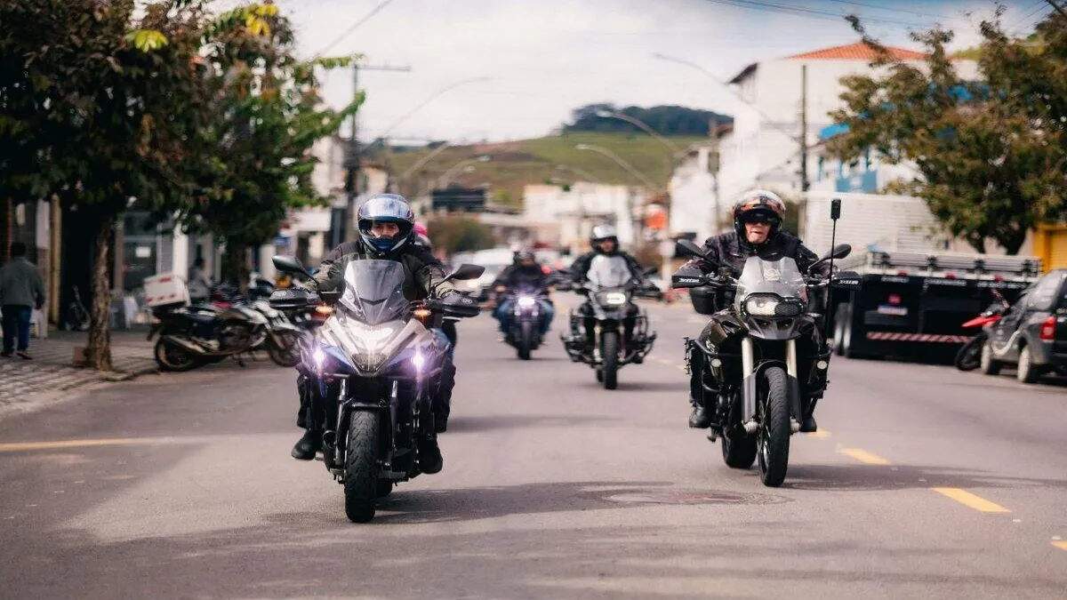 Chegada da primeira edição do Bike Fest em Monte Sião!