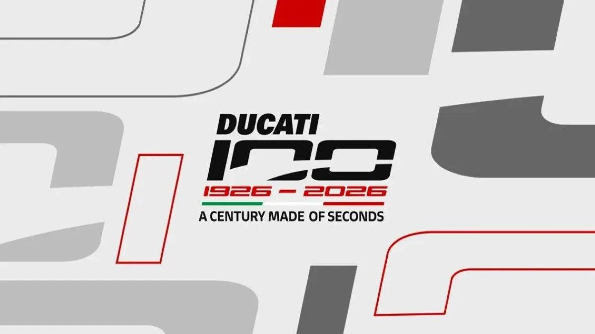 Ducati celebra 100 anos (1926-2026) com novo logotipo especial