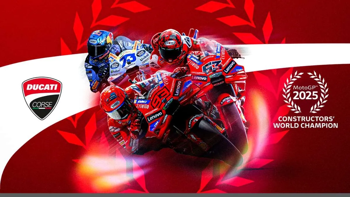 Ducati conquista o título de Campeã Mundial de Construtores na MotoGP novamente
