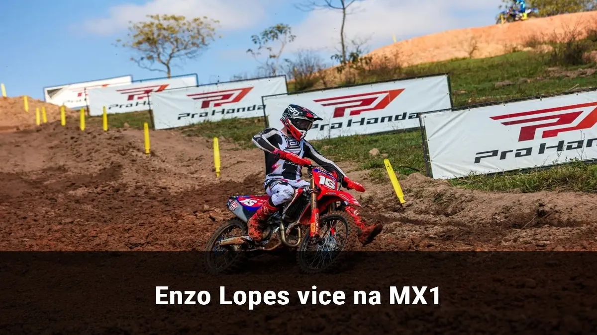 Enzo Lopes vice na MX1