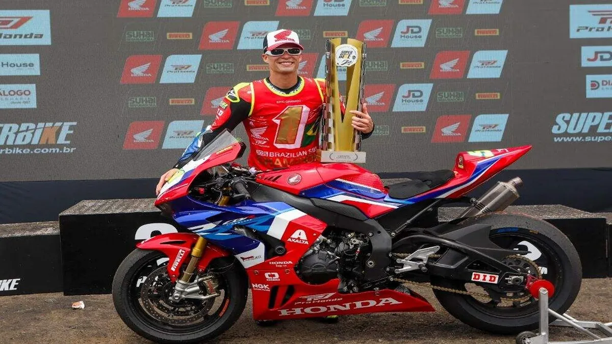 Eric Granado conquista sexto título no SuperBike Brasil com a Honda