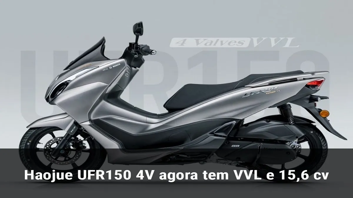 Haojue UFR150 4V agora tem VVL e 15,6 cv