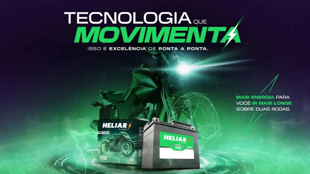 Heliar atualiza linha de baterias para motos visando mercado promissor