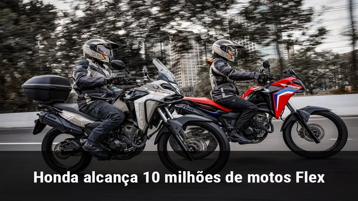 Honda alcança 10 milhões de motos Flex