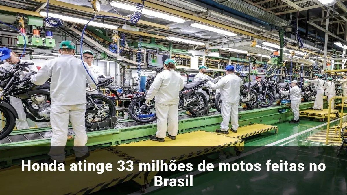 Honda atinge 33 milhões de motos feitas no Brasil