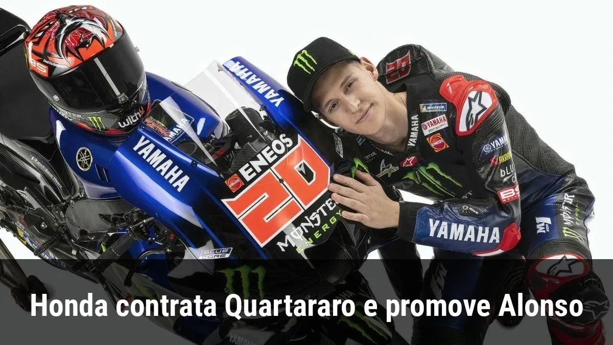 Honda contrata Quartararo e promove Alonso