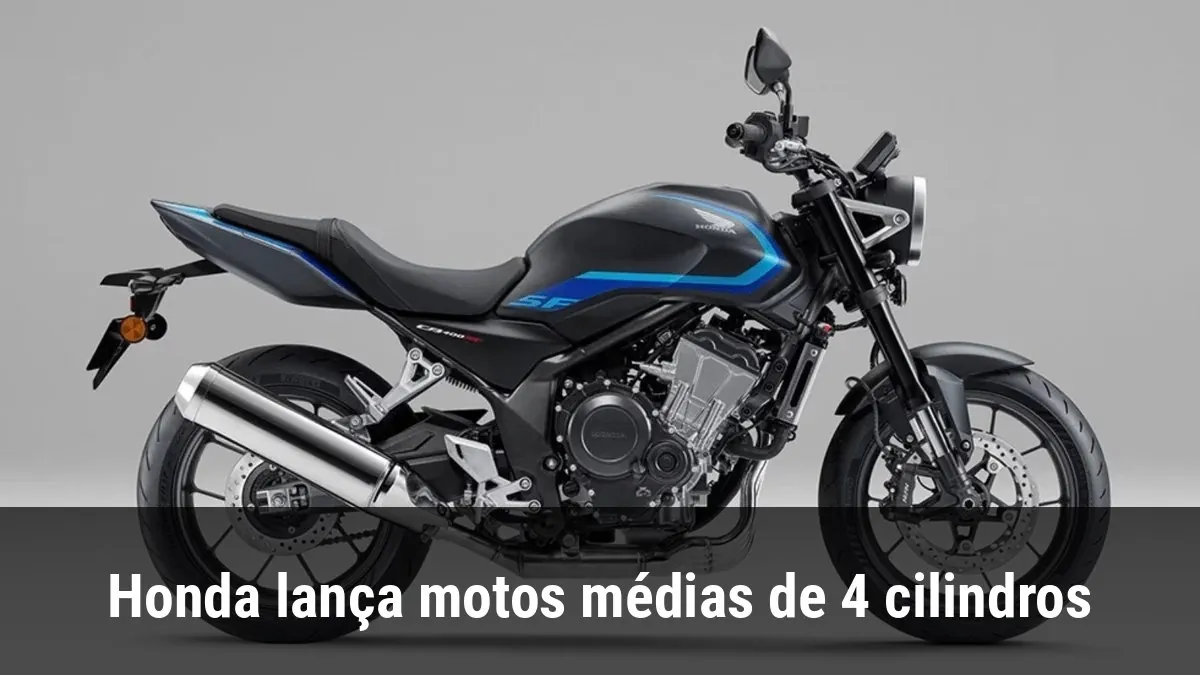 Honda lança motos médias de 4 cilindros