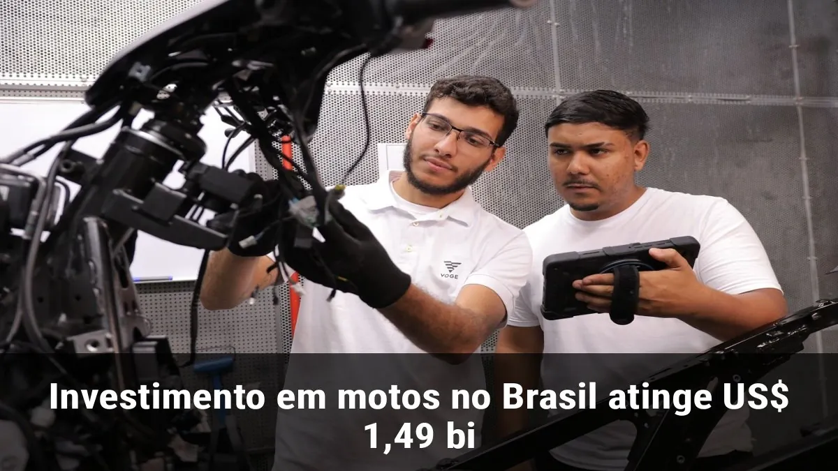 Investimento em motos no Brasil atinge US$ 1,49 bi