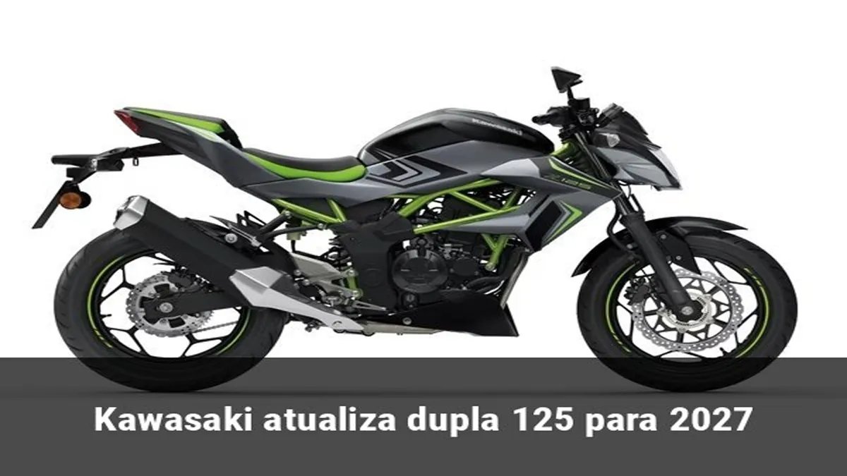 Kawasaki atualiza dupla 125 para 2027