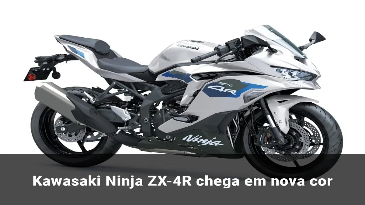 Kawasaki Ninja ZX-4R chega em nova cor