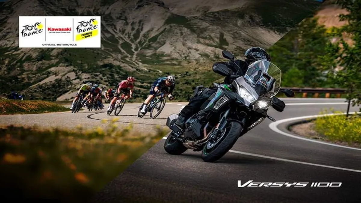 Kawasaki Versys 1100 será a moto do Tour de France até 2027