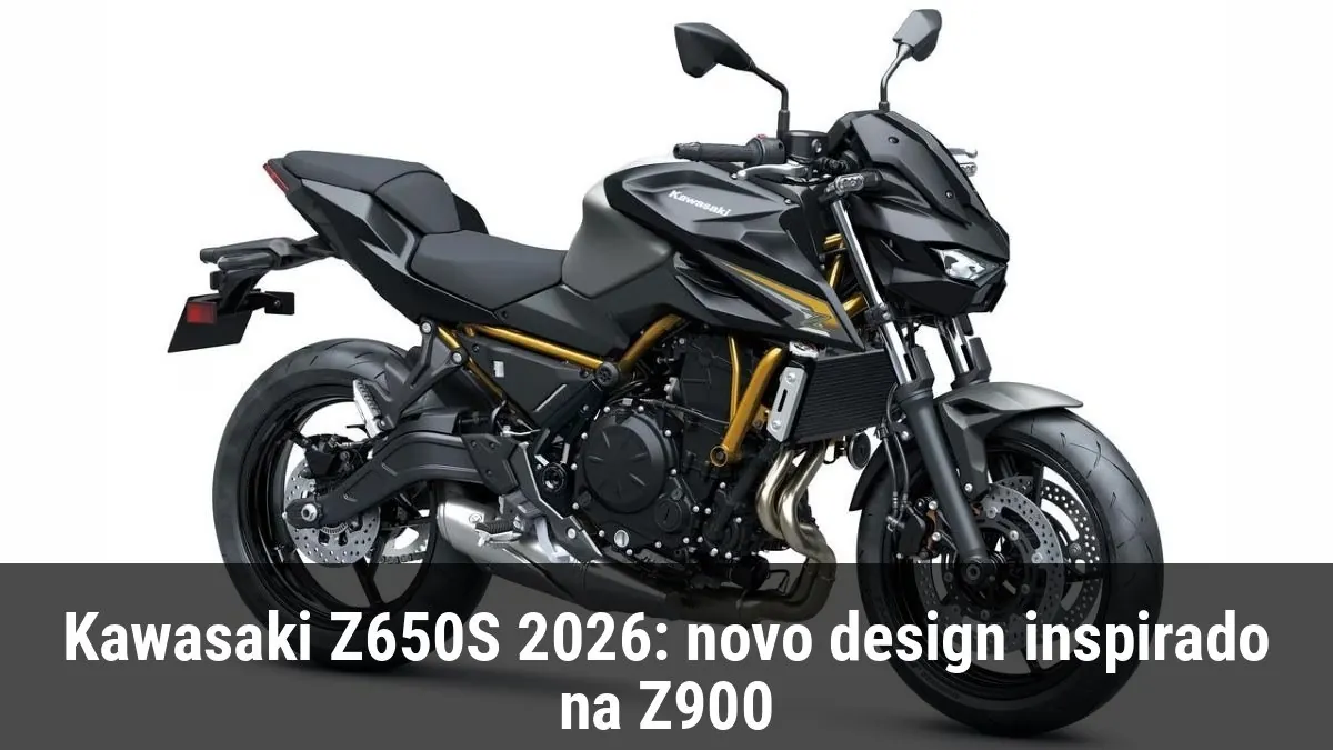 Kawasaki Z650S 2026: novo design inspirado na Z900