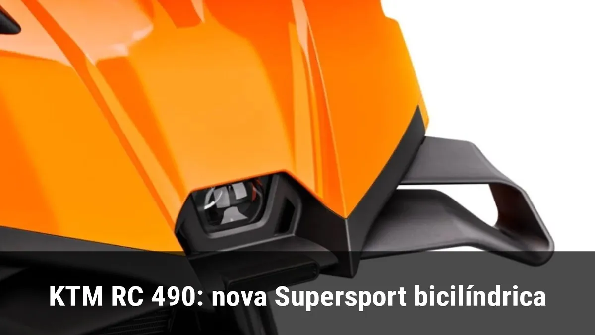 KTM RC 490: nova Supersport bicilíndrica