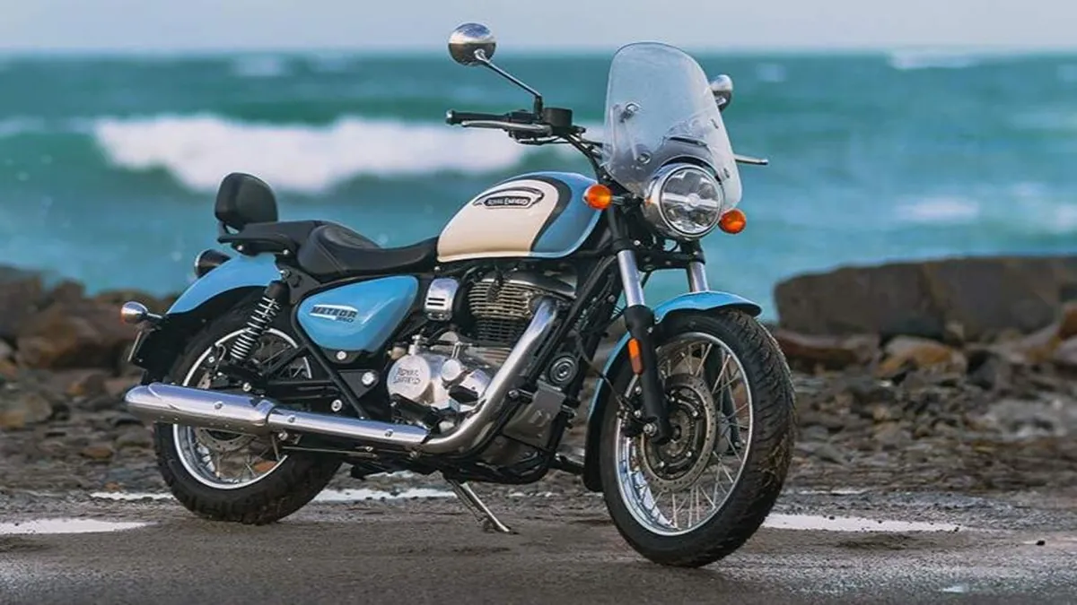 Meteor 350 Aurora Blue da Royal Enfield disponível por R$ 25.990