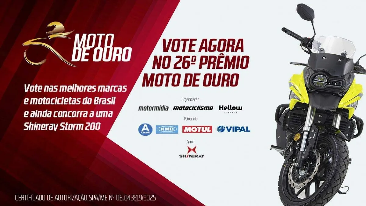 Moto de Ouro: último dia de votação é nesta sexta-feira!