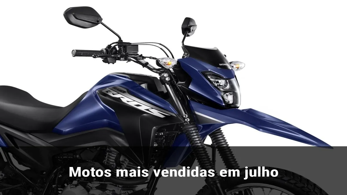 Motos mais vendidas em julho