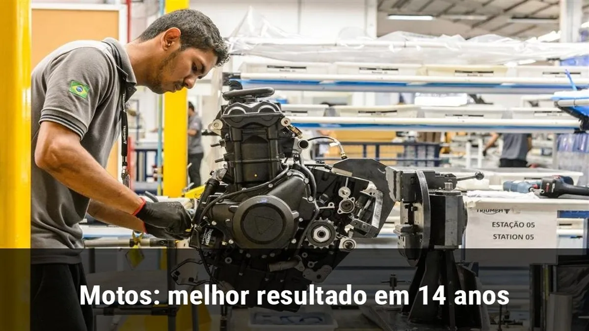 Motos: melhor resultado em 14 anos