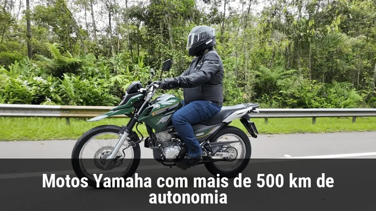 Motos Yamaha com mais de 500 km de autonomia