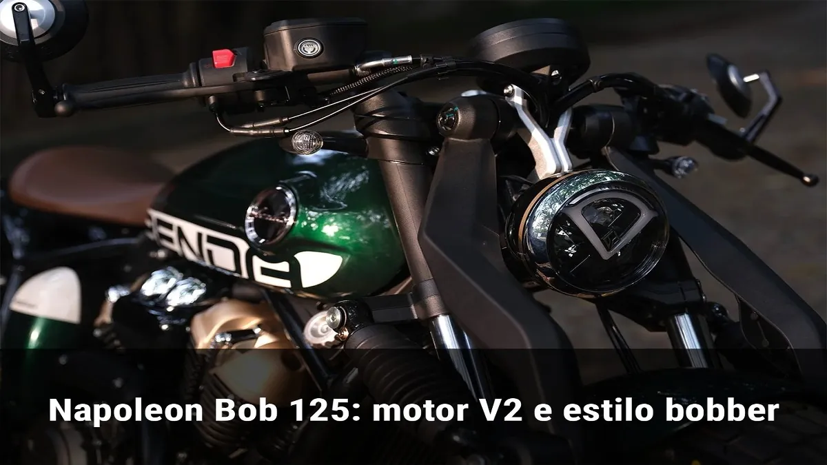 Napoleon Bob 125: motor V2 e estilo bobber