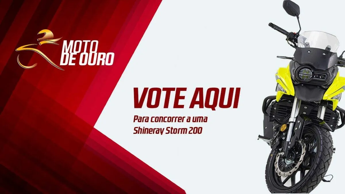 Participe do Moto de Ouro e ganhe uma Shineray Storm 200!