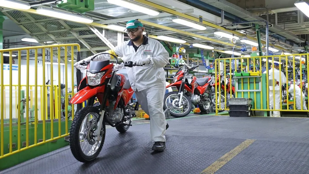 Produção de motos no Brasil atinge melhor 1º trimestre em 13 anos