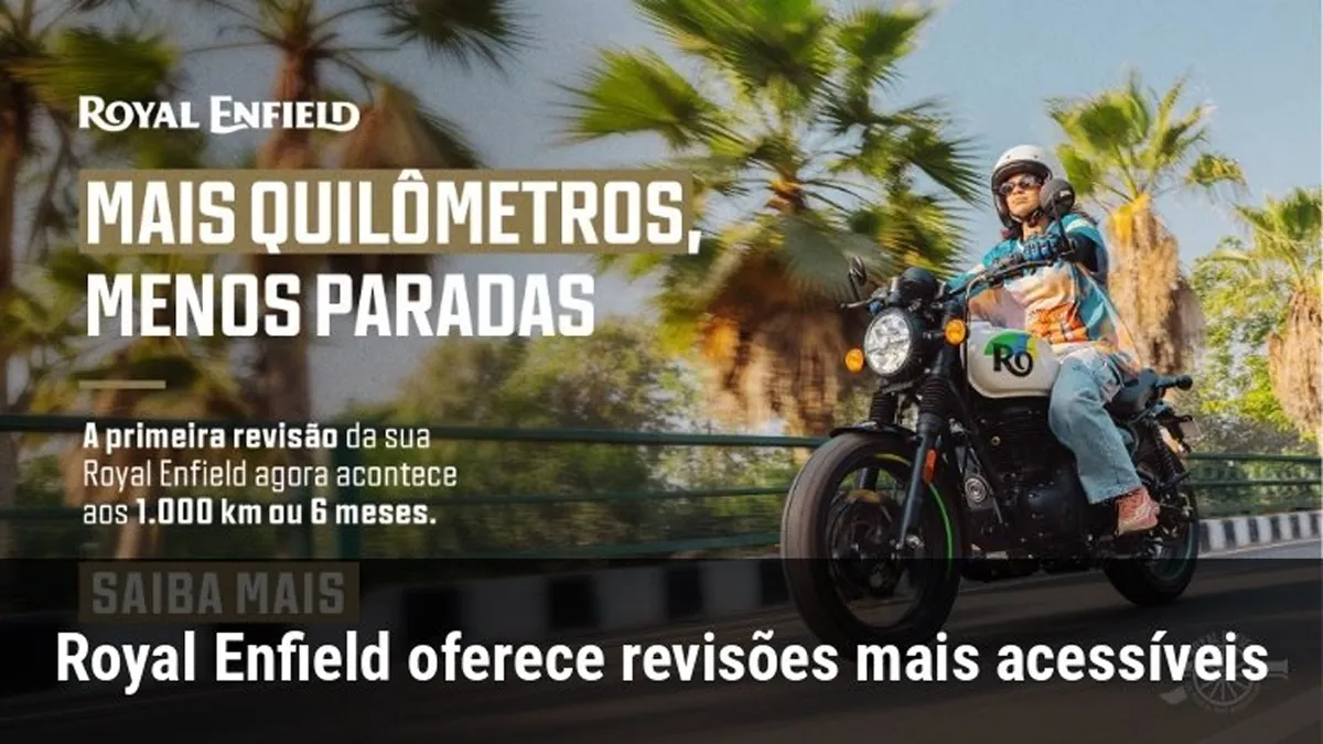Royal Enfield oferece revisões mais acessíveis