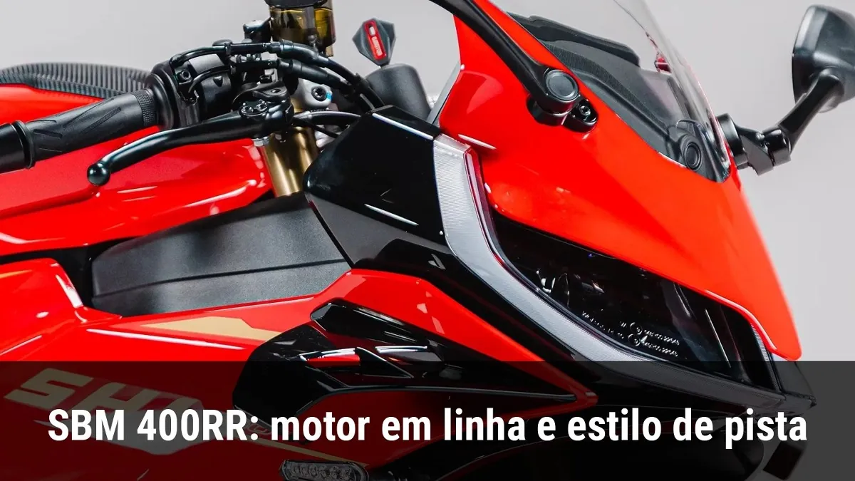 SBM 400RR: motor em linha e estilo de pista