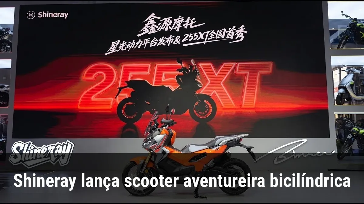 Shineray lança scooter aventureira bicilíndrica