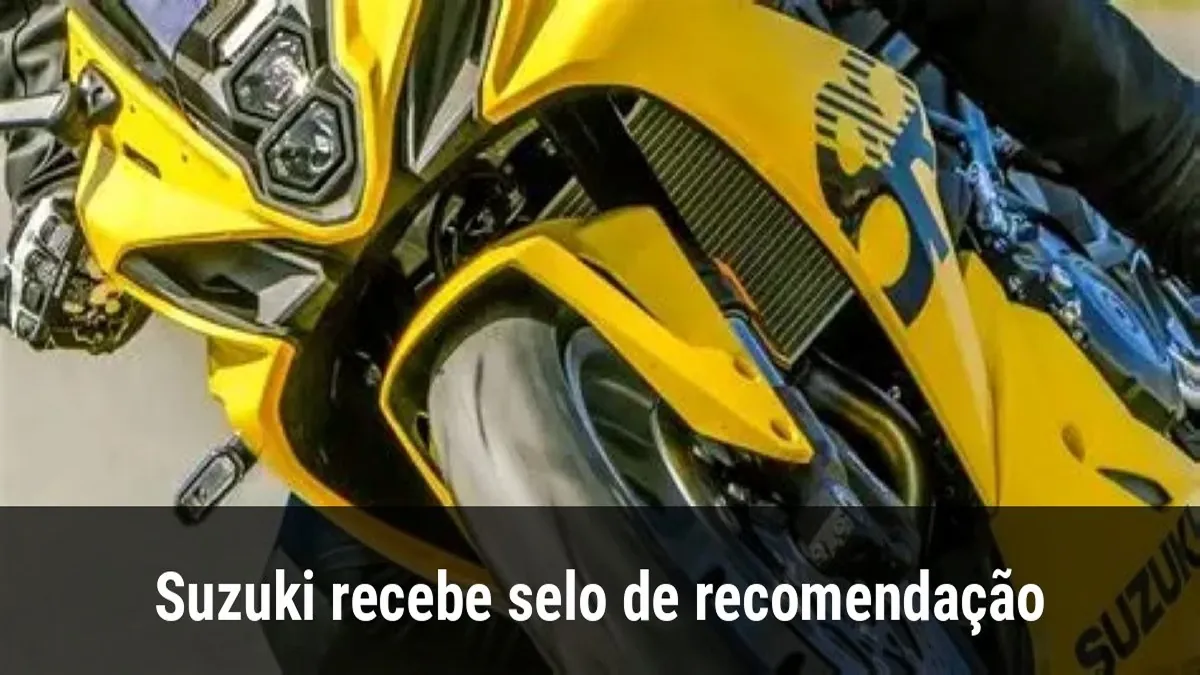 Suzuki recebe selo de recomendação