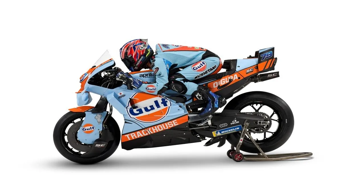Trackhouse exibe clássico design da Gulf na MotoGP Brasil