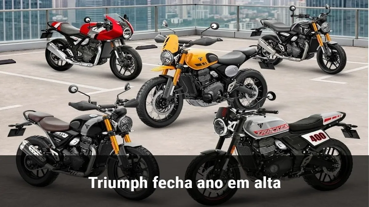Triumph fecha ano em alta