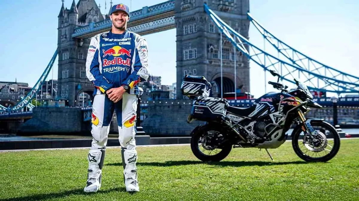 Triumph Tiger 1200 Rally Explorer e Sam Sunderland buscam recorde mundial