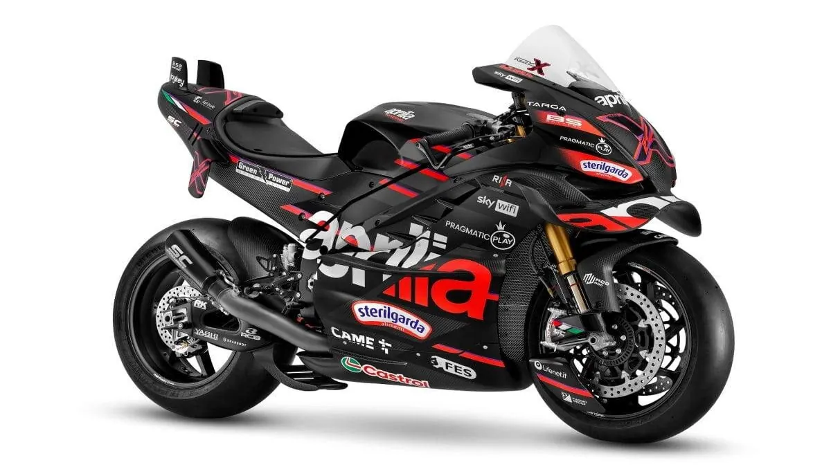Uma Aprilia com inovações de corrida para comemorar 10 anos de MotoGP