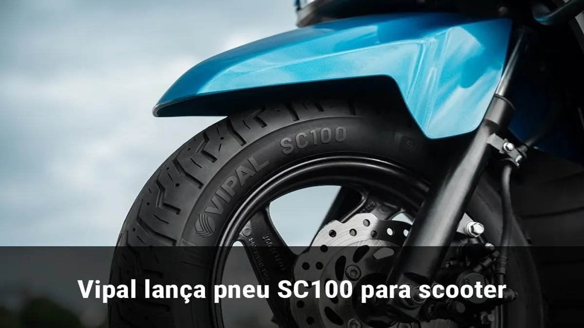 Vipal lança pneu SC100 para scooter