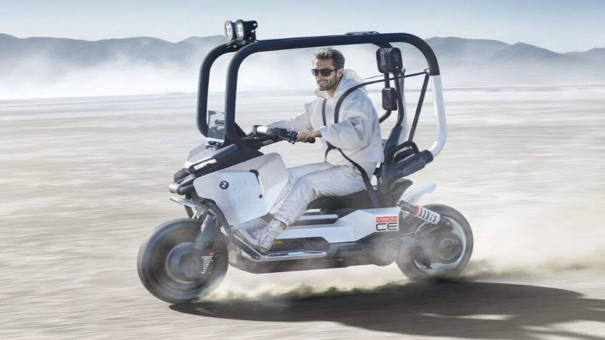 Vision CE da BMW Motorrad: conceito elétrico autobalanceado
