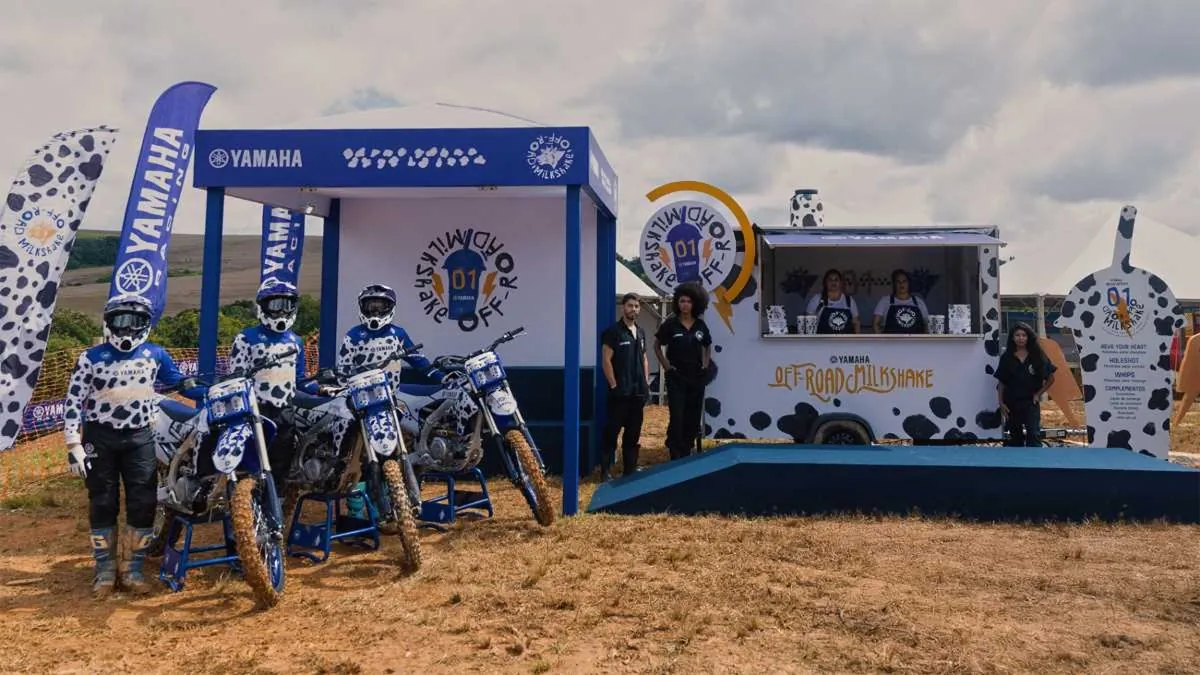 Yamaha empolga o campeonato de motocross com milkshakes radicais