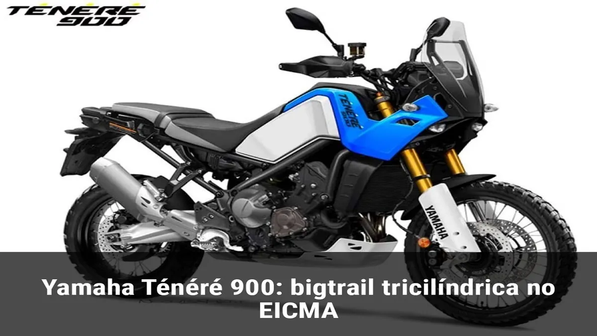 Yamaha Ténéré 900: bigtrail tricilíndrica no EICMA
