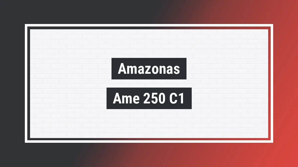Imagem ilustrativa modelo Ame-250 C1 Amazonas