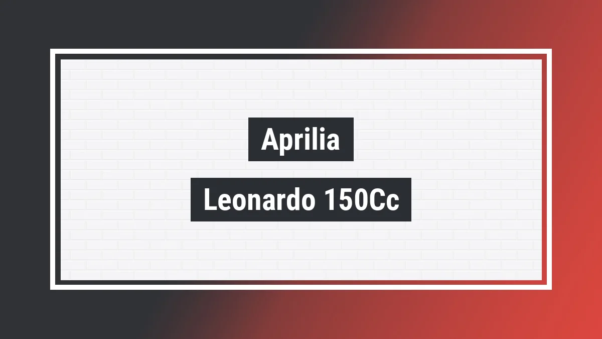 Imagem ilustrativa modelo Leonardo 150cc Aprilia