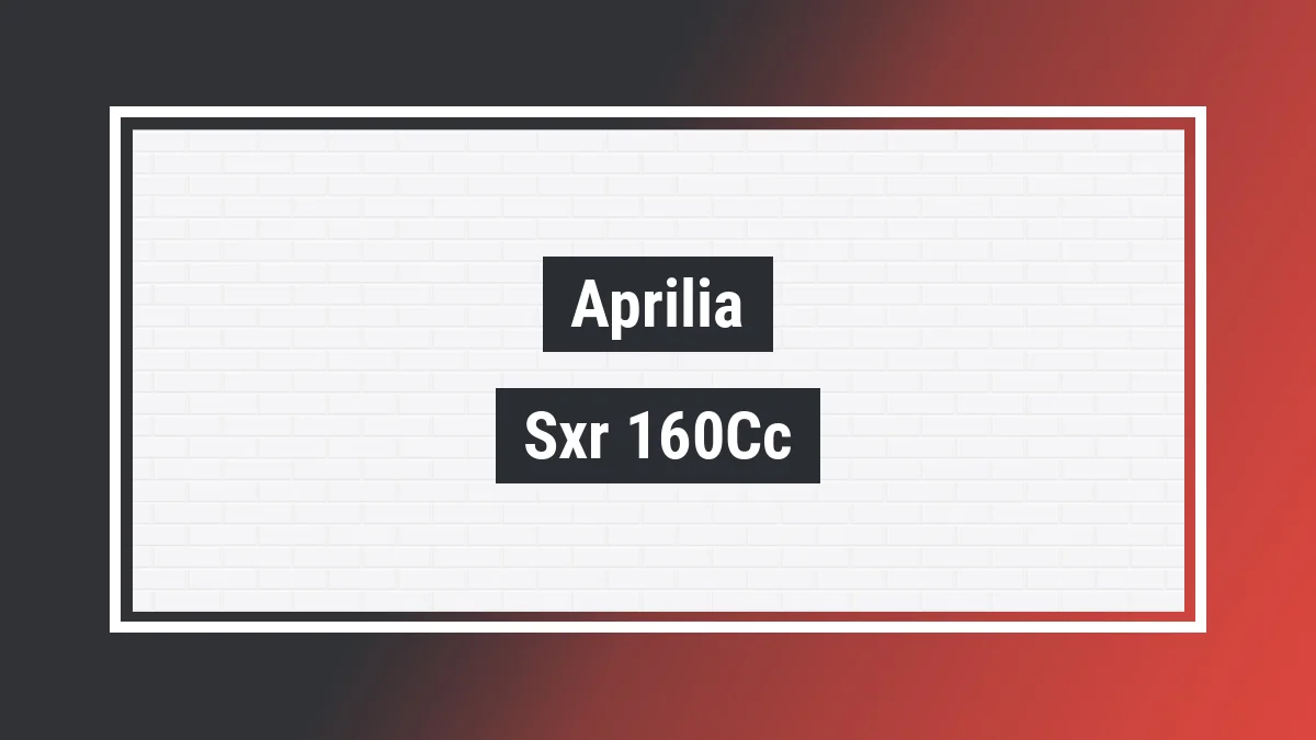 Imagem ilustrativa modelo Sxr 160cc Aprilia