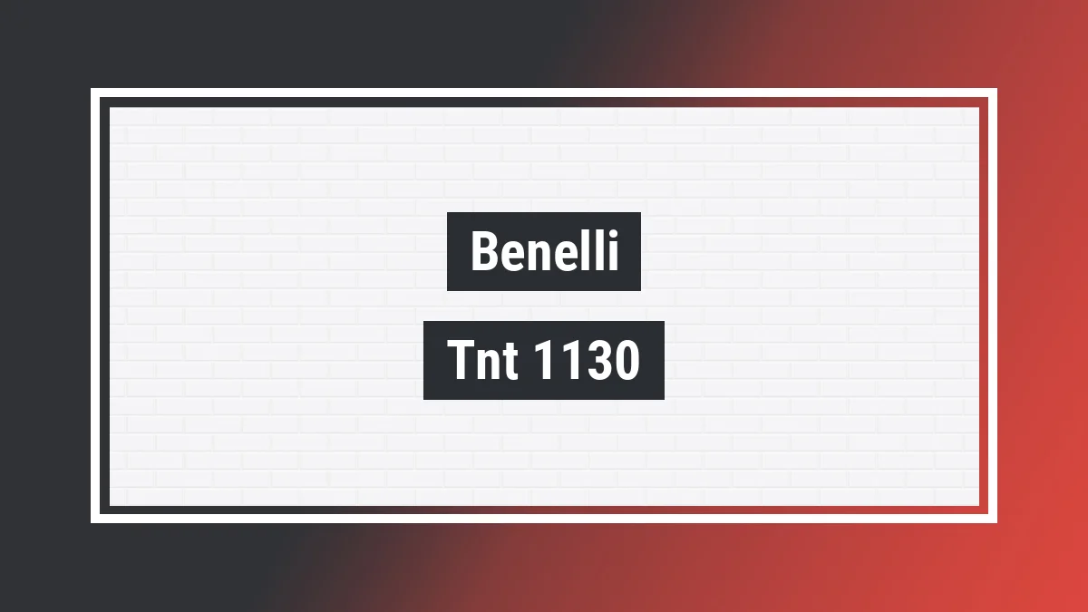 Imagem ilustrativa modelo Tnt 1130 Sport Evo Benelli