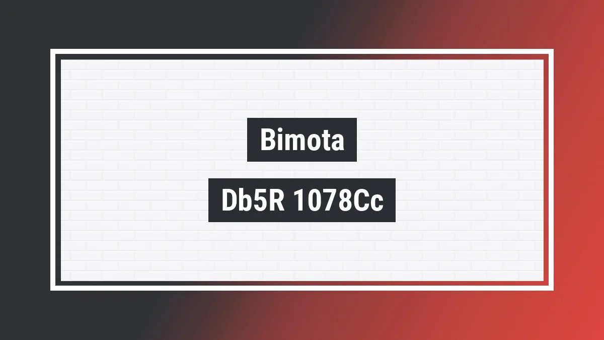 Imagem ilustrativa modelo Db5r 1078cc Bimota
